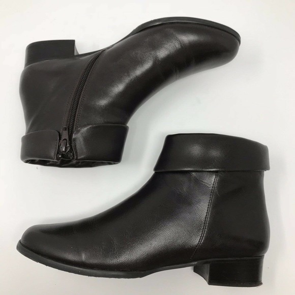 Fitzwell Peak Ankle Boots Dark Brown Leather - Picture 2 of 7